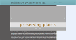 Desktop Screenshot of bldgconservation.com