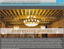 Tablet Screenshot of bldgconservation.com